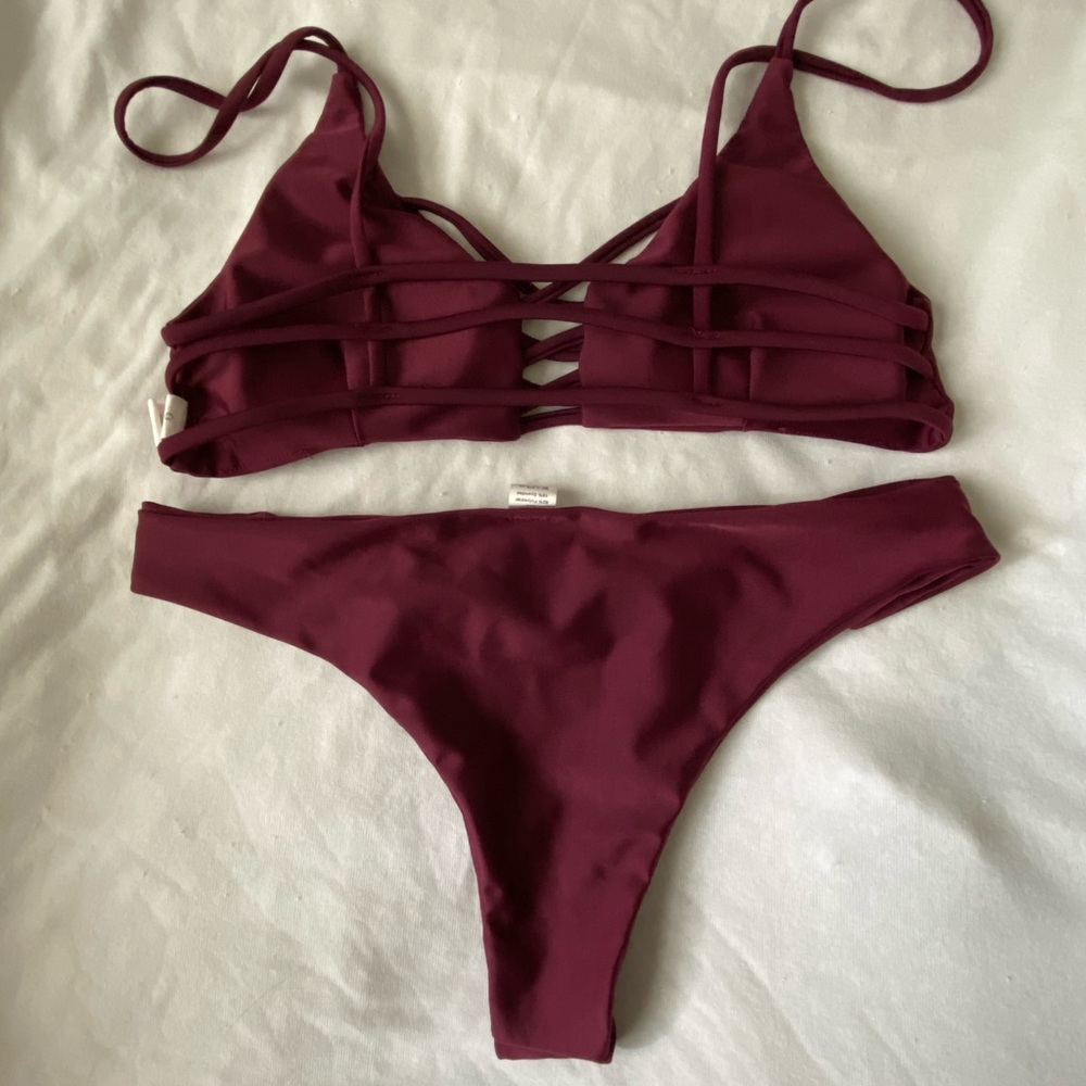 Maroon Bikini - Picture 2 of 2